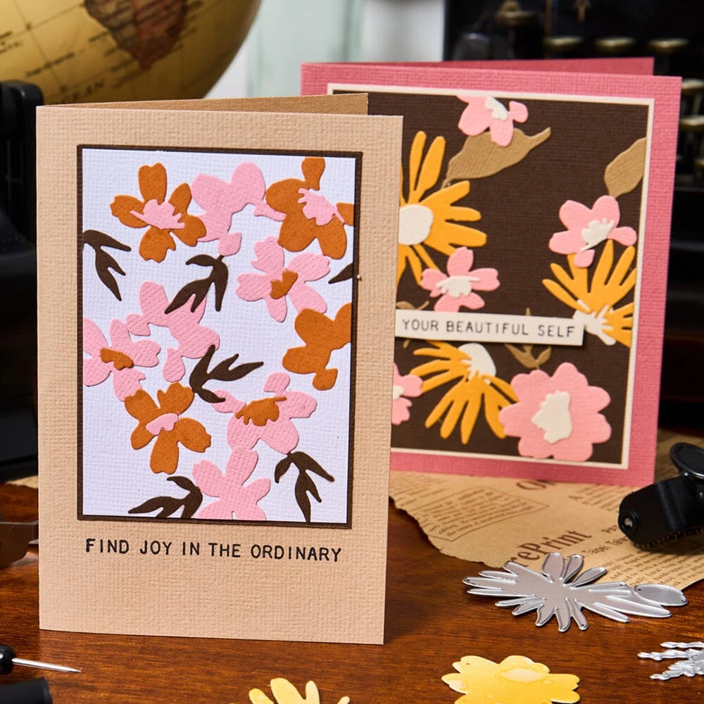 Tim Holtz Sizzix Thinlits Floristry 2D Embossing Folder 11pk 4 Tim Holtz Sizzix Thinlits Floristry 2D Embossing Folder 11pk - Image 2