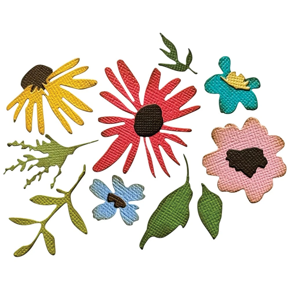 Tim Holtz Sizzix Thinlits Floristry 2D Embossing Folder 11pk 5 Tim Holtz Sizzix Thinlits Floristry 2D Embossing Folder 11pk - Image 3