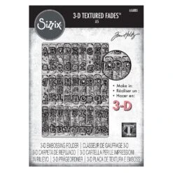 Tim Holtz Sizzix 3-D Texture Large Embossing Folder Typewriter