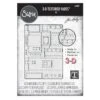 Tim Holtz Sizzix 3-D Texture Large Embossing Folder Foundry 1 Tim Holtz Sizzix 3-D Texture Large Embossing Folder Foundry -RANGER ART SUPPLIES 666887 Foundry POG 01