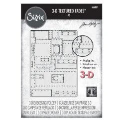 Tim Holtz Sizzix 3-D Texture Large Embossing Folder Foundry