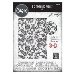 Tim Holtz Sizzix 3-D Texture Large Embossing Folder Botanical