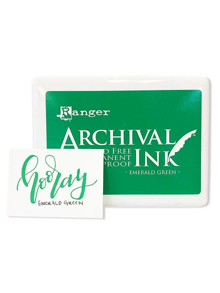 Jumbo Archival Ink™ Pads Emerald Green 4 Jumbo Archival Ink™ Pads Emerald Green - Image 2