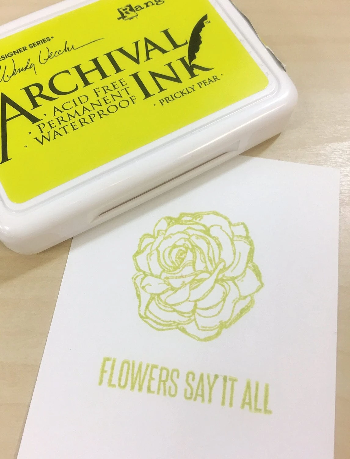 Wendy Vecchi Archival Ink™ Pad Prickly Pear 4 Wendy Vecchi Archival Ink™ Pad Prickly Pear - Image 2