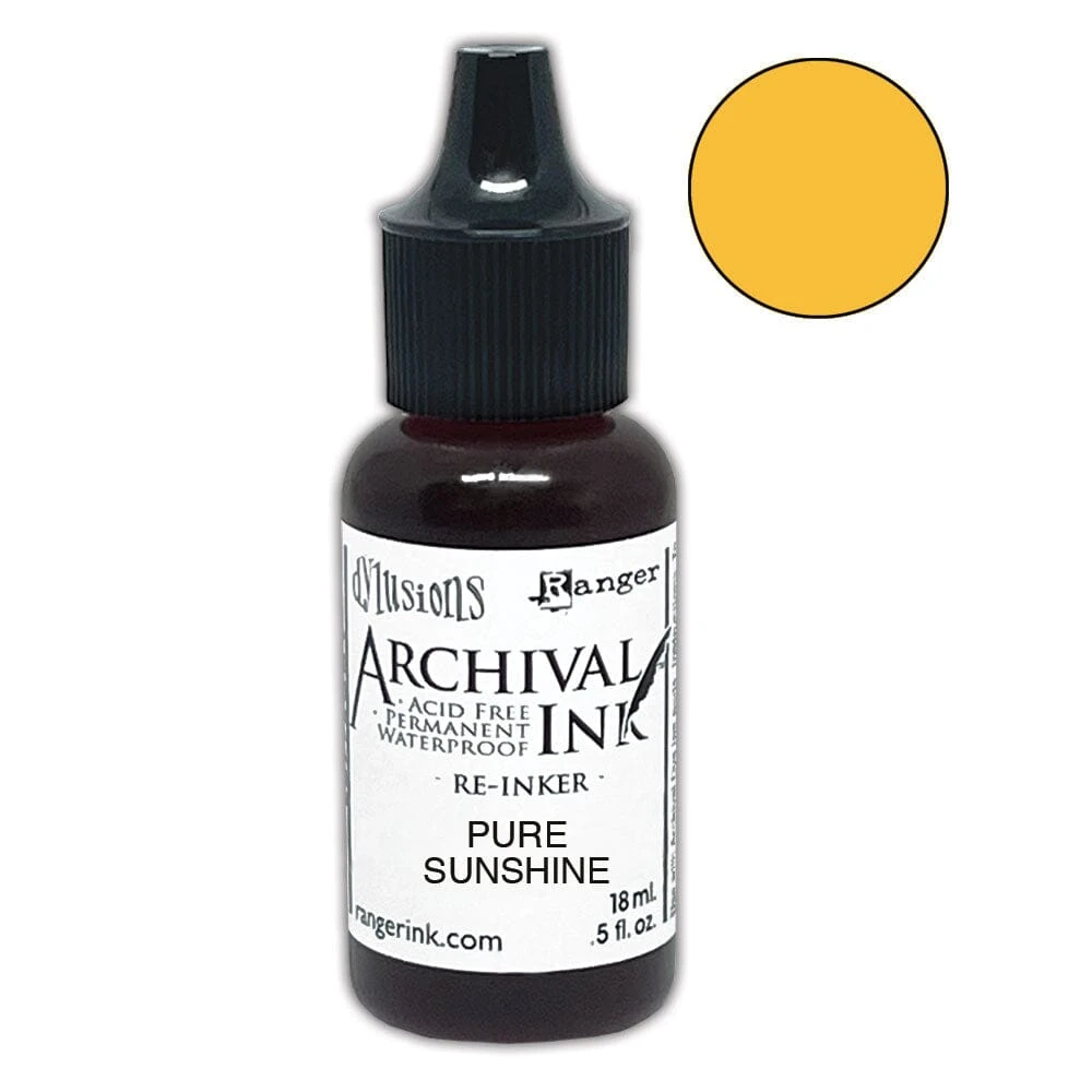 Dylusions Archival Re-Inker Pure Sunshine 0.5oz 3 Dylusions Archival Re-Inker Pure Sunshine 0.5oz