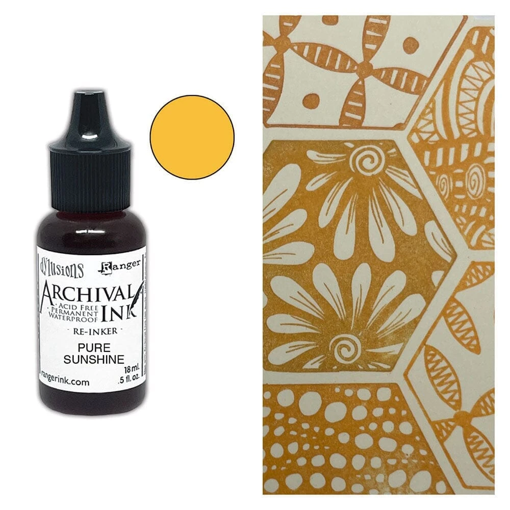 Dylusions Archival Re-Inker Pure Sunshine 0.5oz 4 Dylusions Archival Re-Inker Pure Sunshine 0.5oz - Image 2