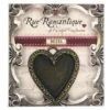 Rue Romantique Heart Antique Brass Closed Bezel, 1 Pc. -RANGER ART SUPPLIES BronzeHeartBezel