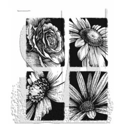 Tim Holtz Cling Mount Stamp Bold Botanicals