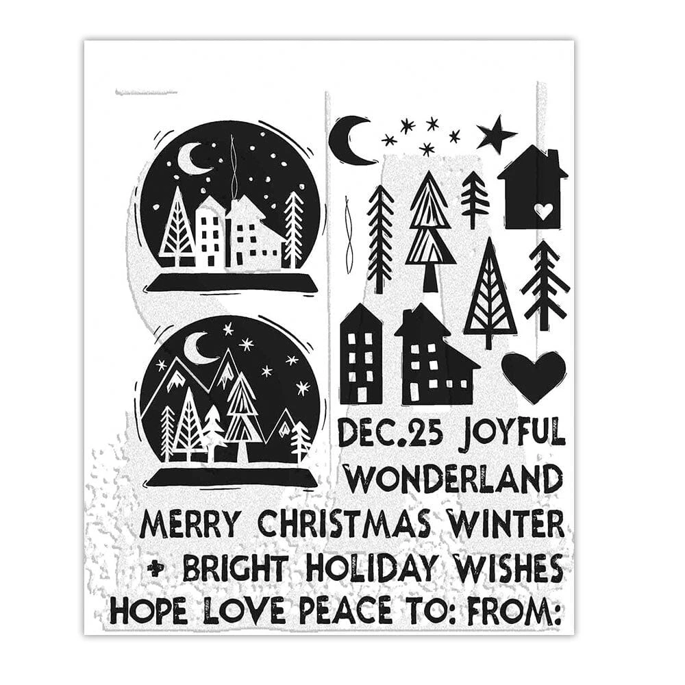 Tim Holtz Stampers Anonymous Stamp Festive Print 3 Tim Holtz Stampers Anonymous Stamp Festive Print