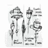 Tim Holtz Stampers Anonymous Cling Mount Stamp Abstract Florals