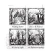Tim Holtz Stampers Anonymous Cling Mount Stamp Framed Frights -RANGER ART SUPPLIES CMS494 FRAMED FRIGHTS 01
