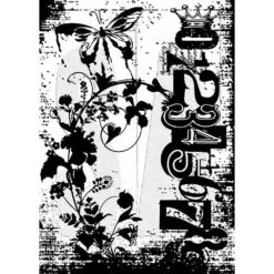 Tim Holtz Stampers Anonymous Cling Mount Stamp Fairy Garden