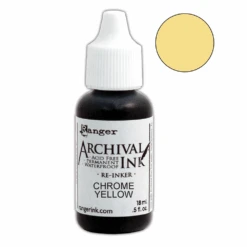 Archival Ink™ Pads Re-Inker Chrome Yellow, 0.5oz