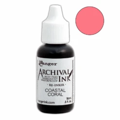 Archival Ink™ Pads Re-Inker Coastal Coral, 0.5oz