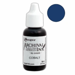 Archival Ink™ Pads Re-Inker Cobalt, 0.5oz