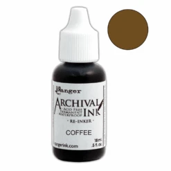 Archival Ink™ Pads Re-Inker Coffee, 0.5oz