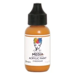 Dina Wakley Media Acrylic Paint Cheddar, 1oz