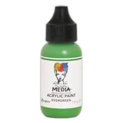 Dina Wakley Media Acrylic Paint Evergreen, 1oz