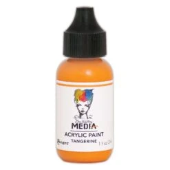 Dina Wakley Media Acrylic Paint Tangerine, 1oz