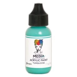 Dina Wakley Media Acrylic Paint Turquoise, 1oz