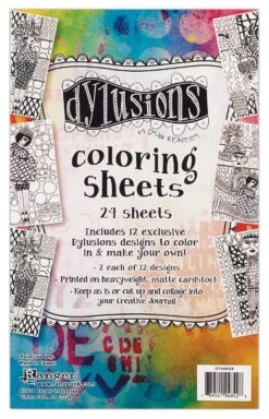 Dylusions Colouring Sheets Collection 1