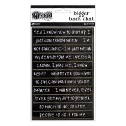 Dylusions Bigger Back Chat - Black
