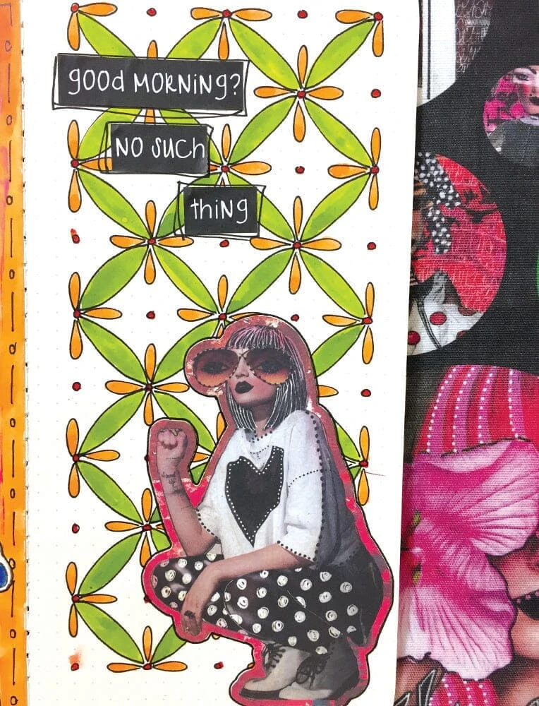 Dylusions Bigger Back Chat - Black 4 Dylusions Bigger Back Chat - Black - Image 2