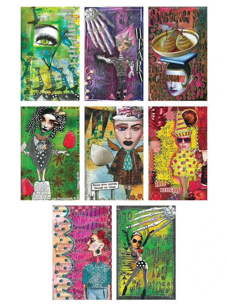 Dylusions Adhesive Canvas Image Set 3 4 Dylusions Adhesive Canvas Image Set 3 - Image 2