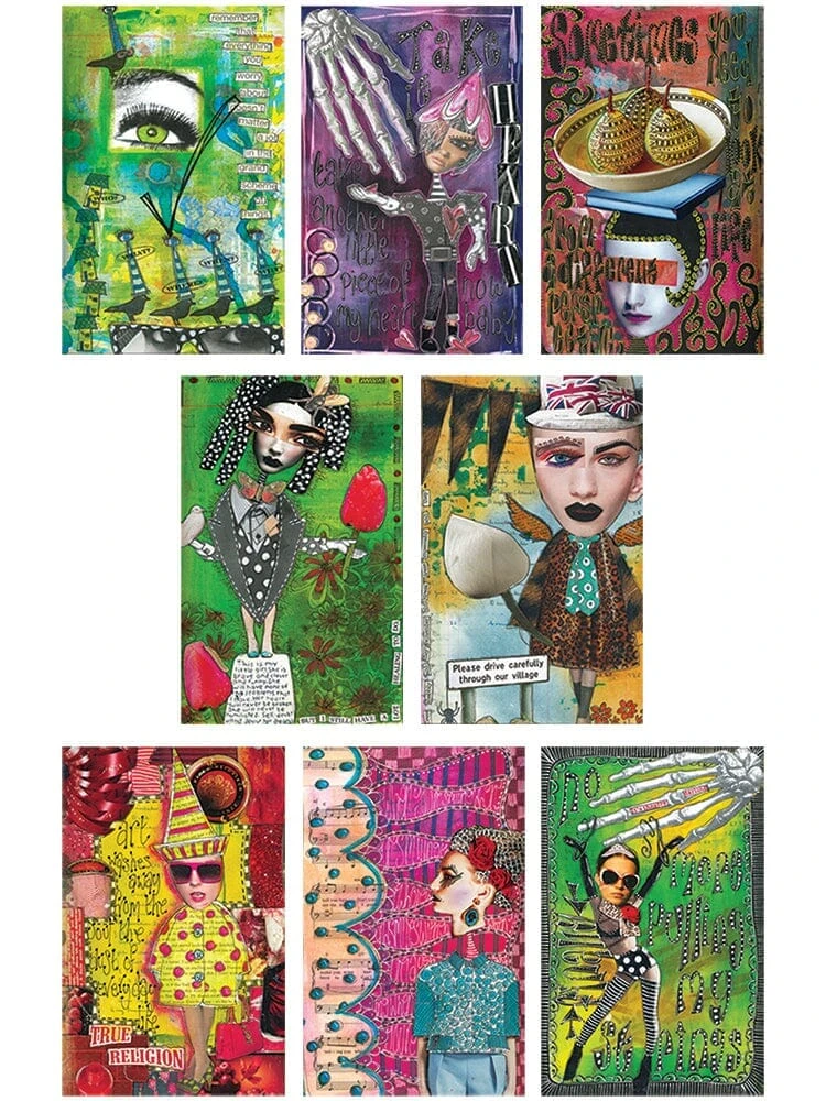 Dylusions Postcard Image Set 3 4 Dylusions Postcard Image Set 3 - Image 2