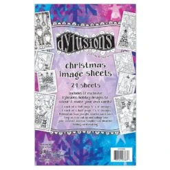 Dylusions Colouring Image Sheets Chrtistmas