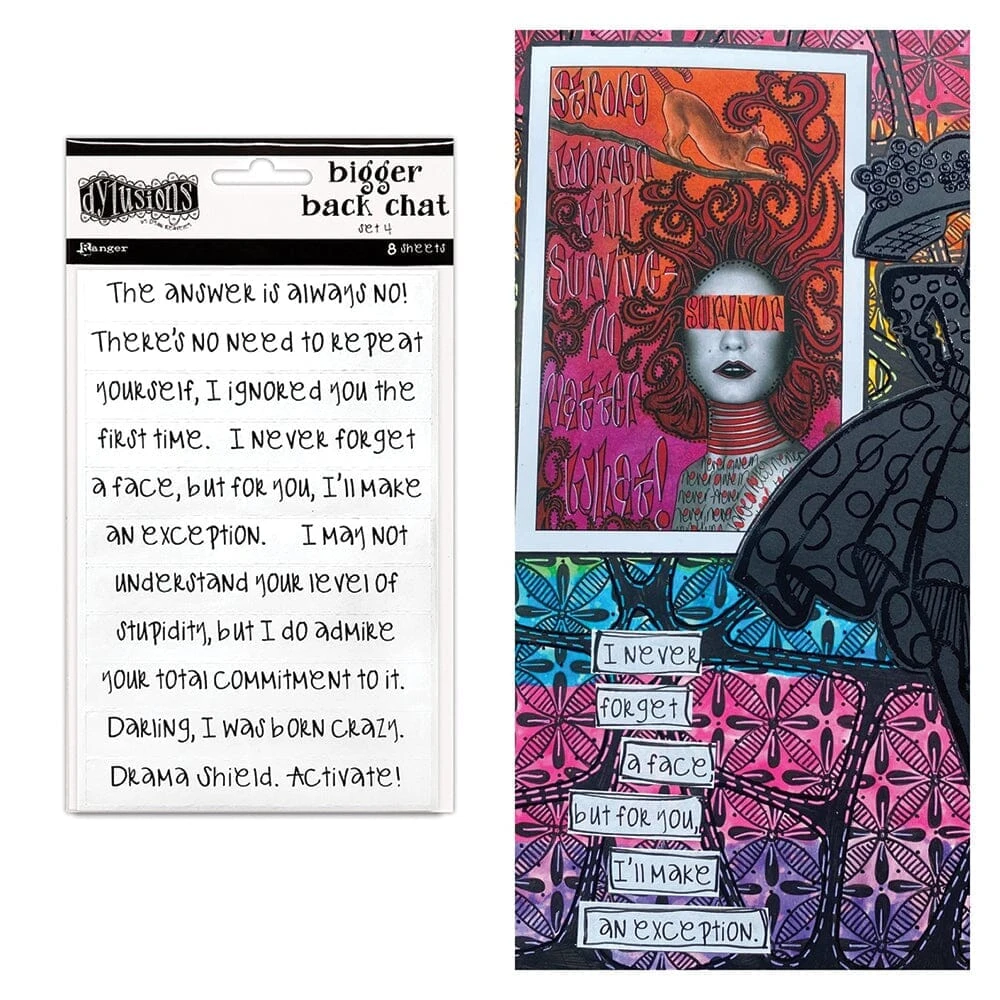 Dylusions Bigger Back Chat - White 4 4 Dylusions Bigger Back Chat - White 4 - Image 2