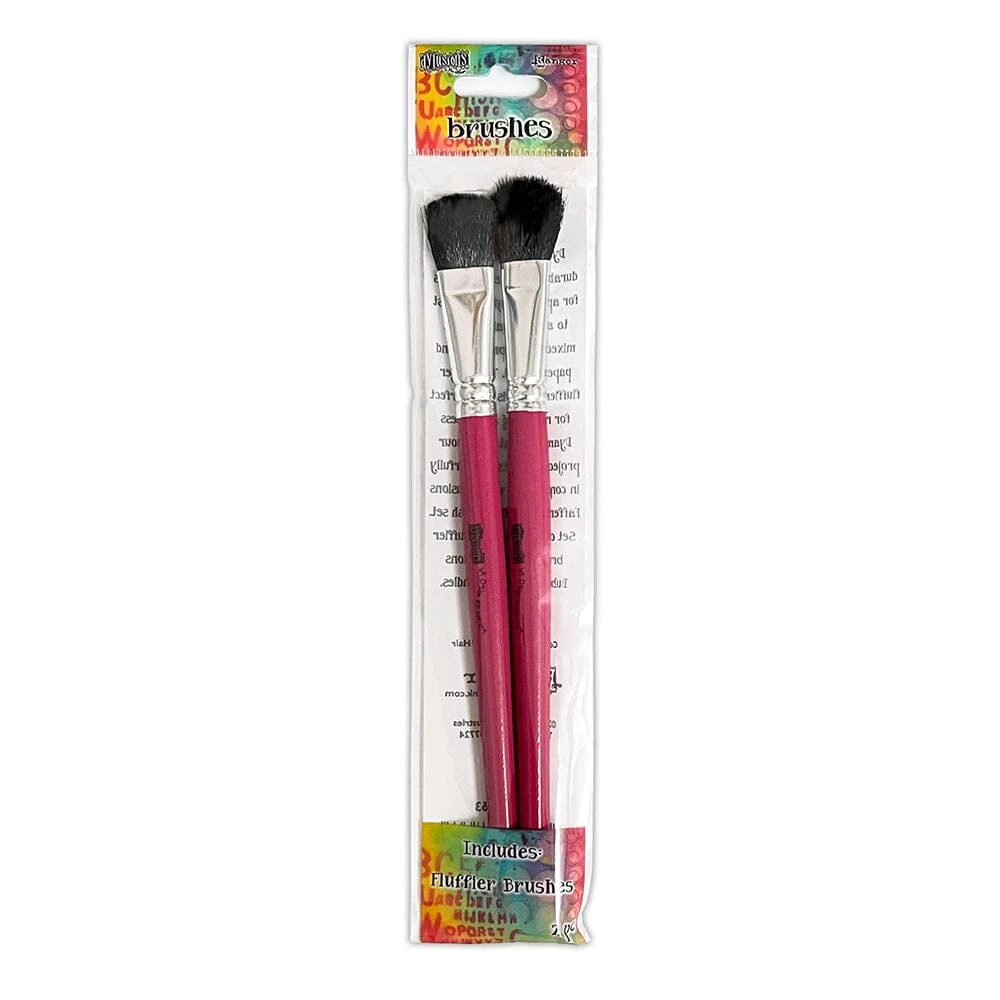 Dylusions Dyamond Fluffier Brush 2pk 3 Dylusions Dyamond Fluffier Brush 2pk