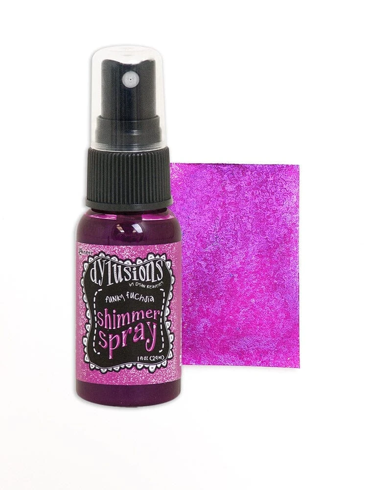 Dylusions Shimmer Spray Funky Fuchsia, 1oz 4 Dylusions Shimmer Spray Funky Fuchsia, 1oz - Image 2