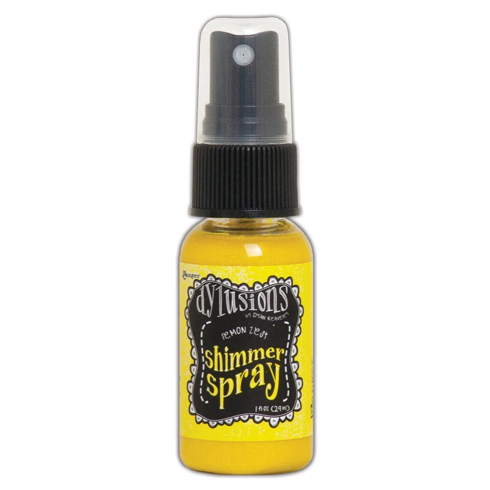 Dylusions Shimmer Spray Lemon Zest 3 Dylusions Shimmer Spray Lemon Zest