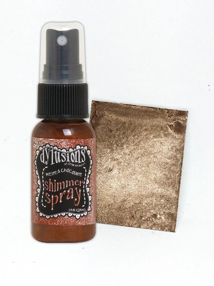 Dylusions Shimmer Spray Melted Chocolate 4 Dylusions Shimmer Spray Melted Chocolate - Image 2