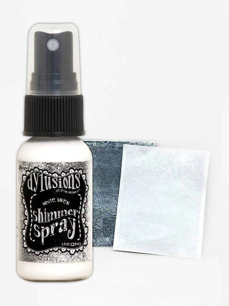 Dylusions Shimmer Spray White Linen 4 Dylusions Shimmer Spray White Linen - Image 2