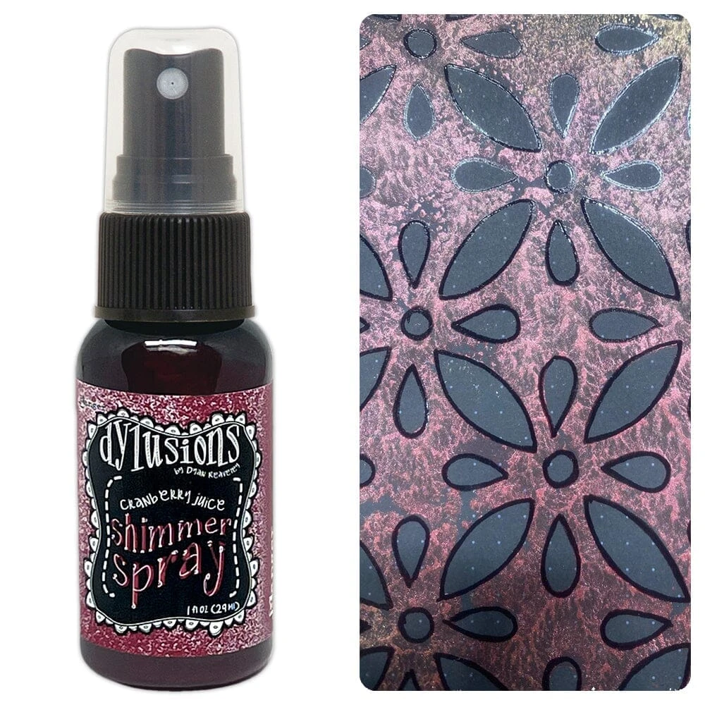 Dylusions Shimmer Spray Cranberry Juice, 1oz 4 Dylusions Shimmer Spray Cranberry Juice, 1oz - Image 2