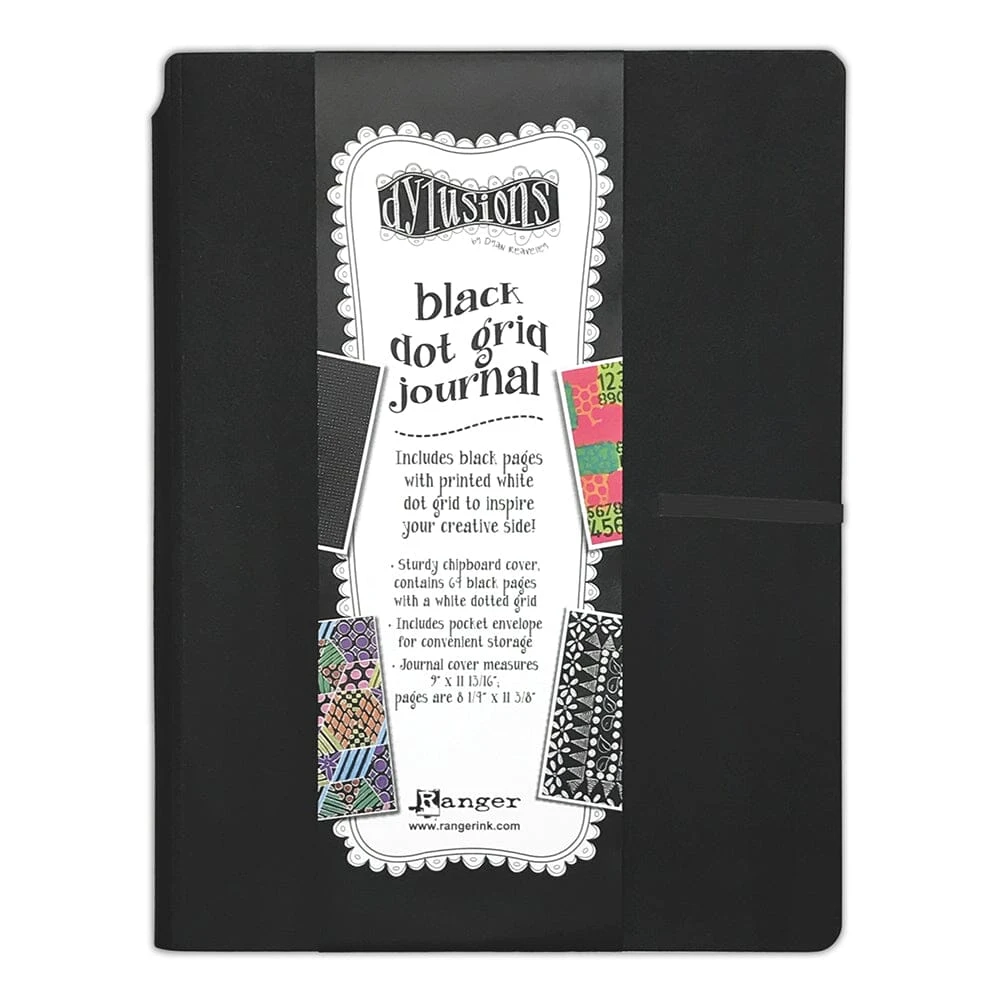 Dylusions Black Dot Grid Journal Large 3 Dylusions Black Dot Grid Journal Large