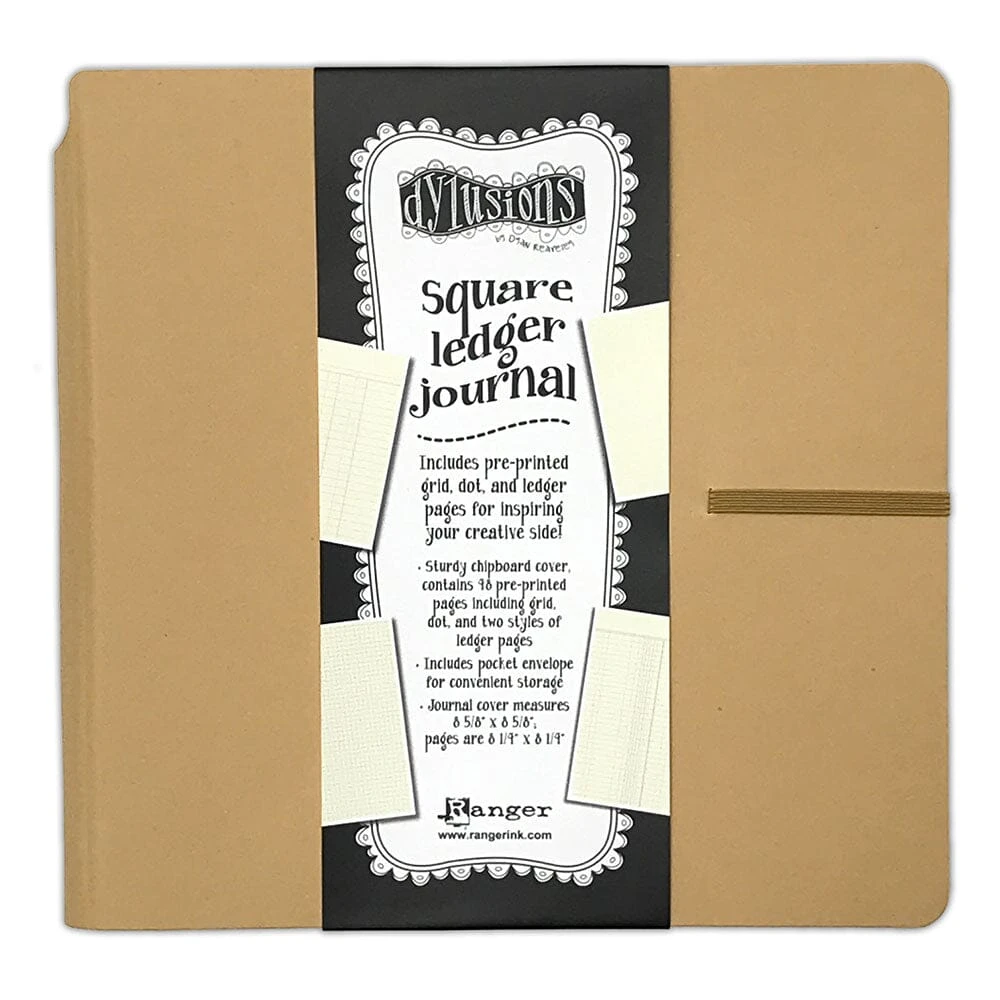 Dylusions Square Ledger Journal 3 Dylusions Square Ledger Journal