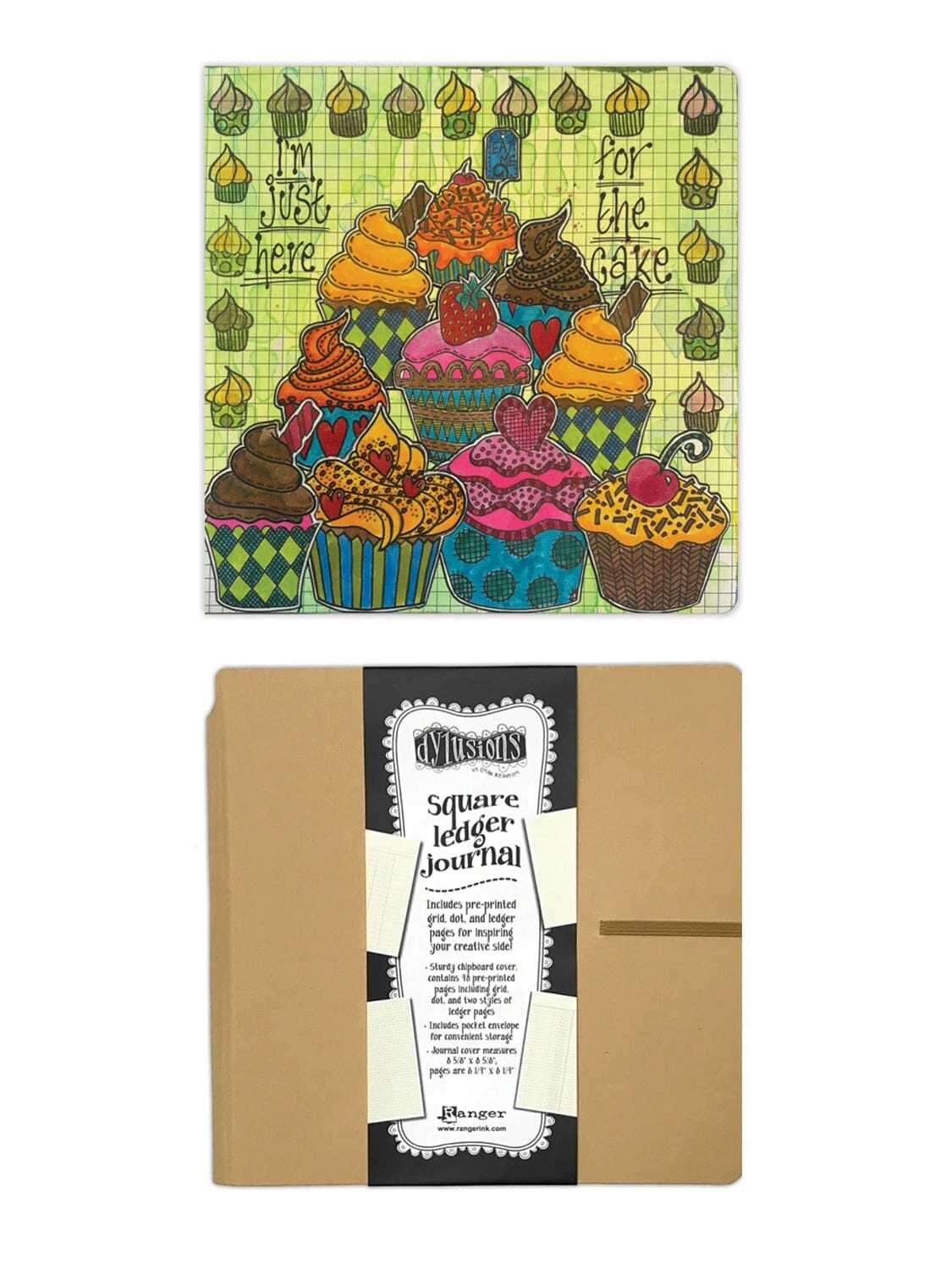 Dylusions Square Ledger Journal 4 Dylusions Square Ledger Journal - Image 2