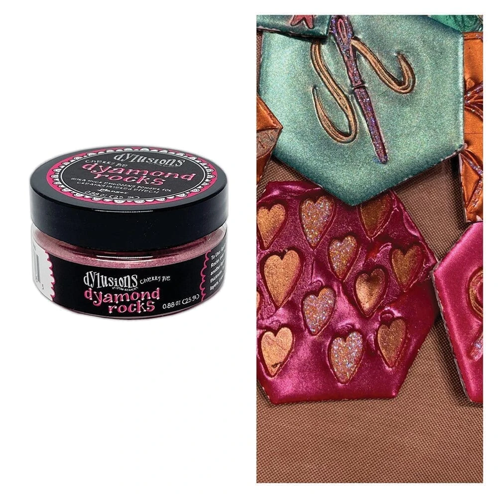 Dylusions Dyamond Rocks - Cherry Pie 4 Dylusions Dyamond Rocks - Cherry Pie - Image 2