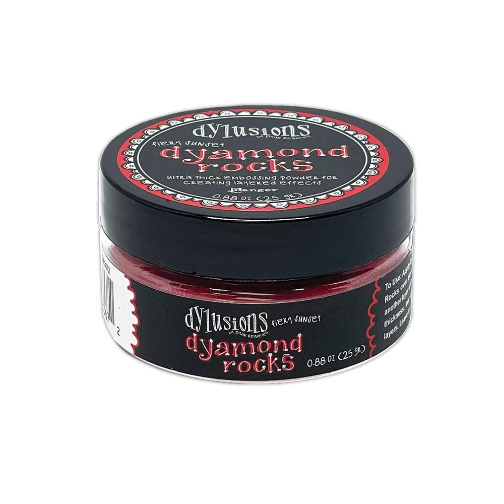 Dylusions Dyamond Rocks - Fiery Sunset 3 Dylusions Dyamond Rocks - Fiery Sunset