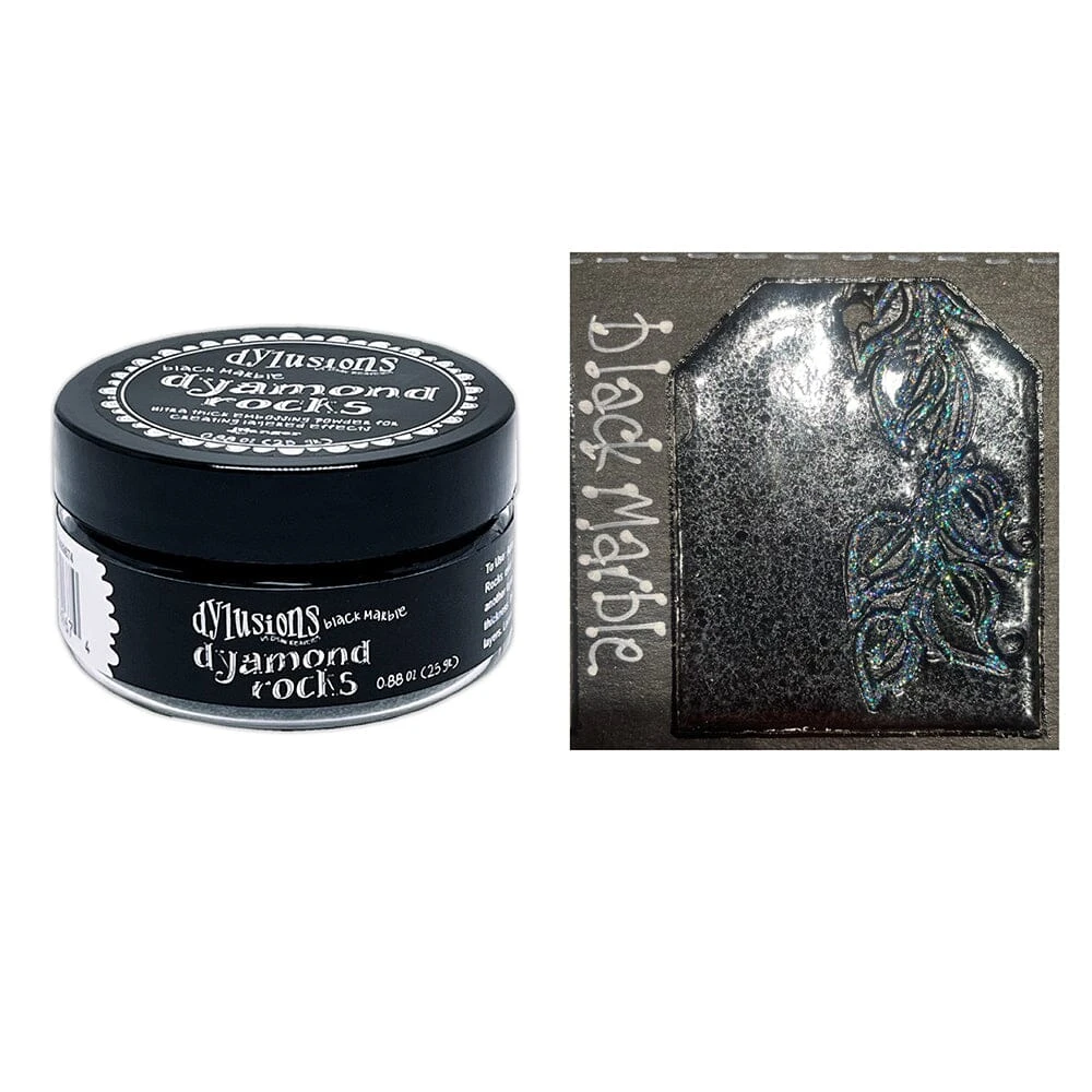 Dylusions Dyamond Rocks - Black Marble 4 Dylusions Dyamond Rocks - Black Marble - Image 2