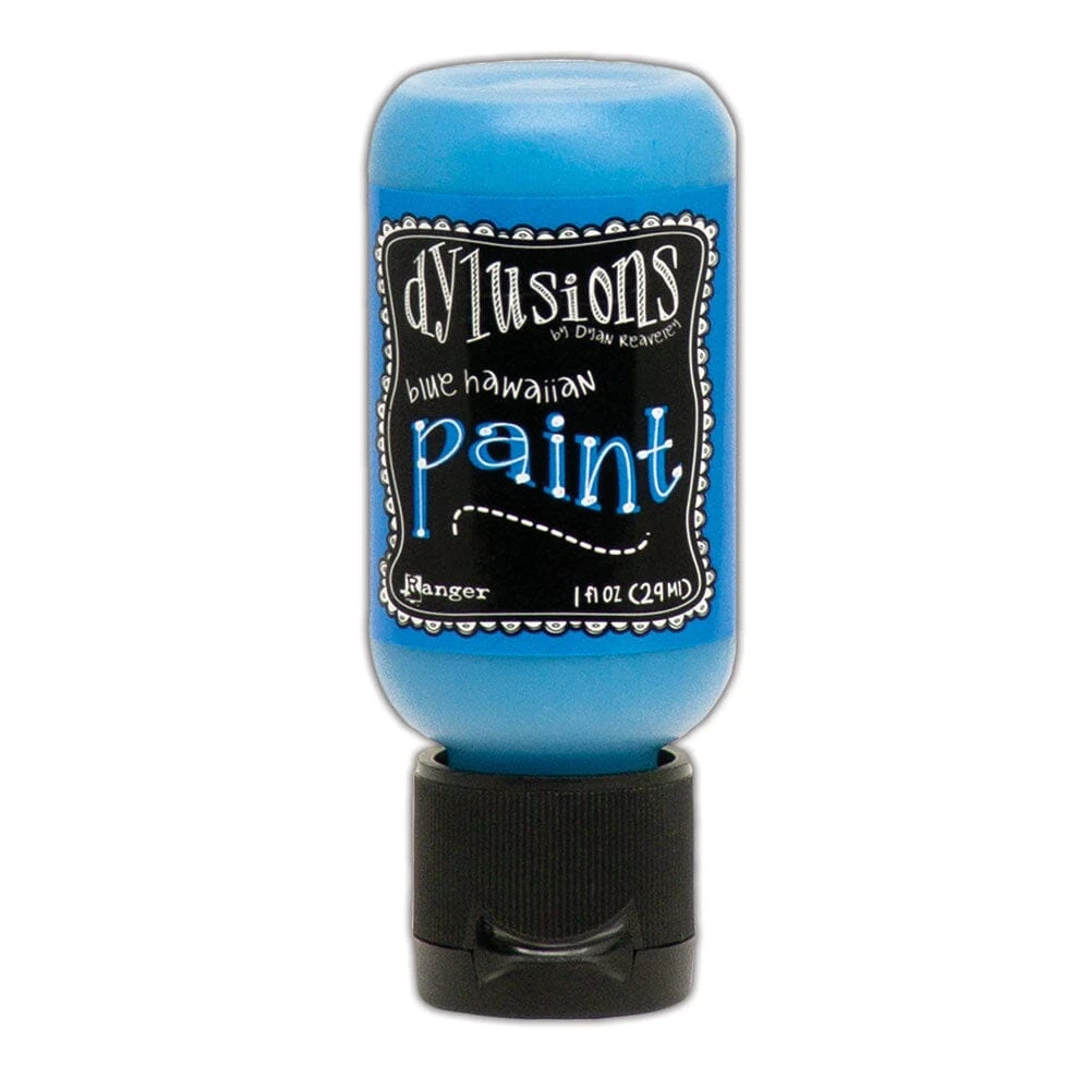 Dylusions Flip Cap Paint Blue Hawaiian, 1oz 3 Dylusions Flip Cap Paint Blue Hawaiian, 1oz