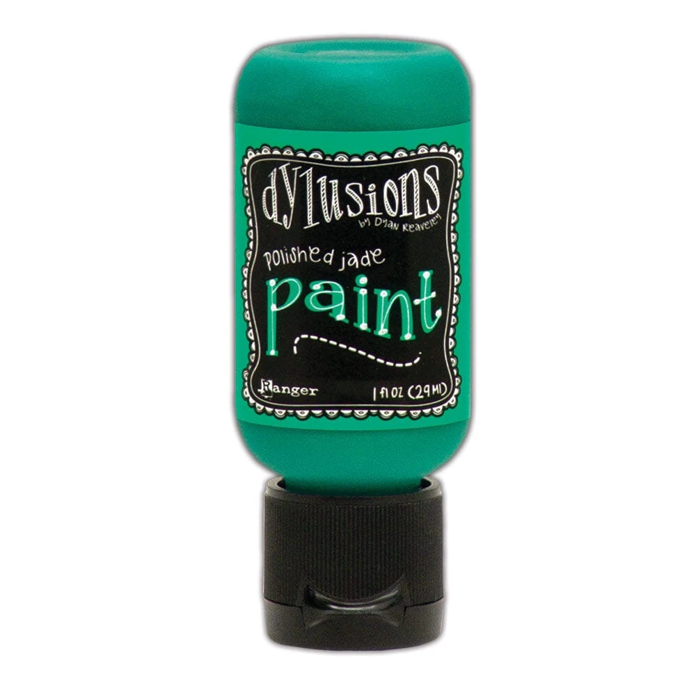 Dylusions Flip Cap Paint Polished Jade, 1oz 3 Dylusions Flip Cap Paint Polished Jade, 1oz