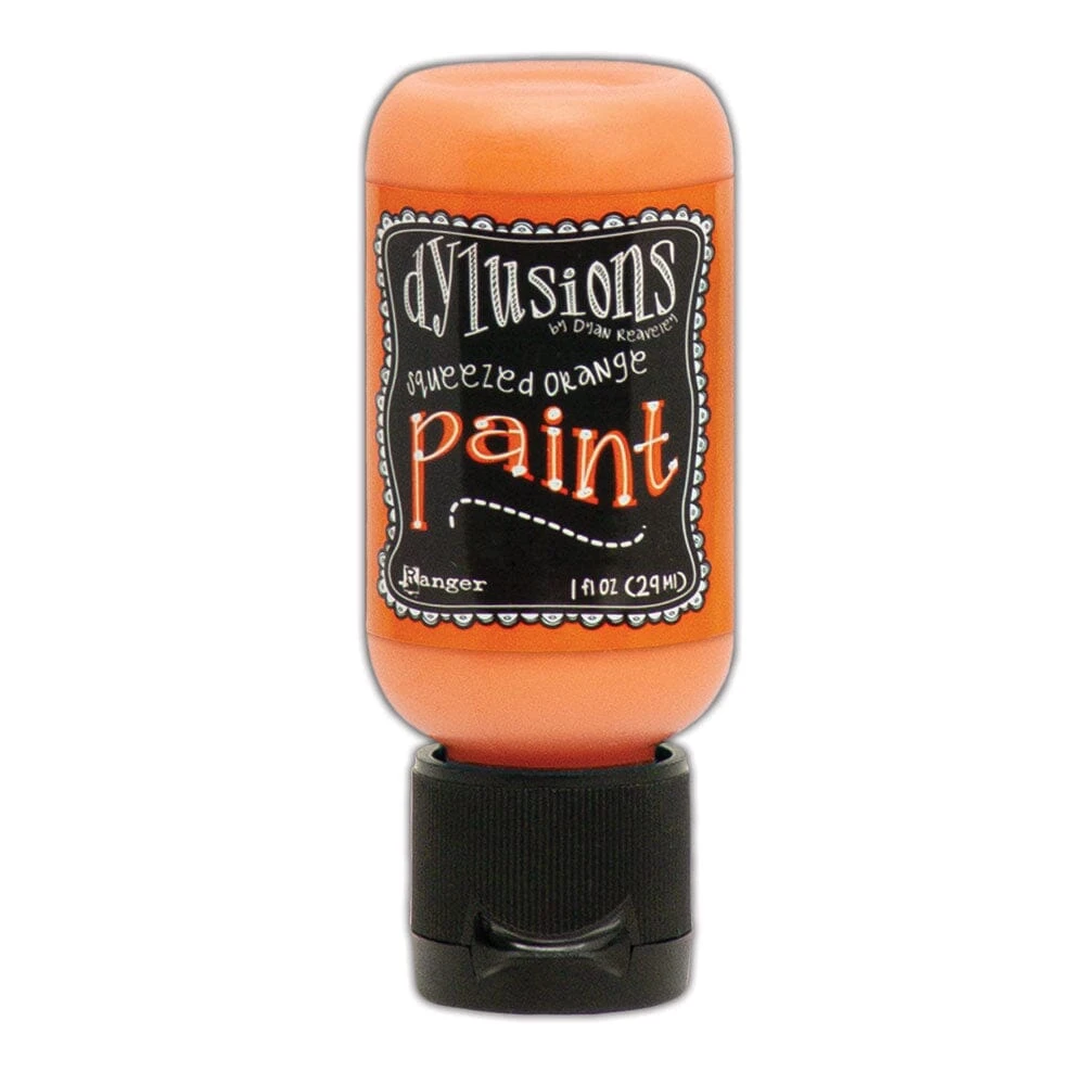 Dylusions Flip Cap Paint Squeezed Orange, 1oz 3 Dylusions Flip Cap Paint Squeezed Orange, 1oz