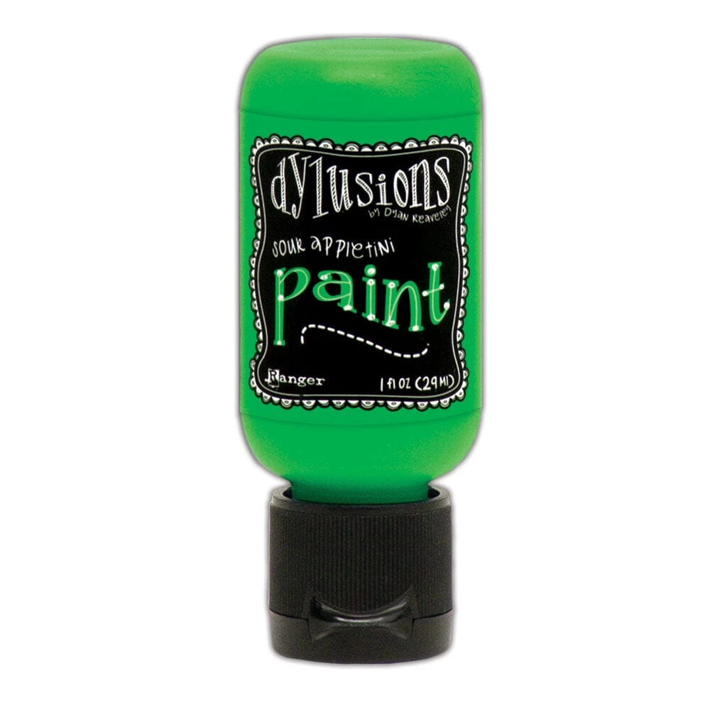 Dylusions Flip Cap Paint Sour Appletini, 1oz 3 Dylusions Flip Cap Paint Sour Appletini, 1oz