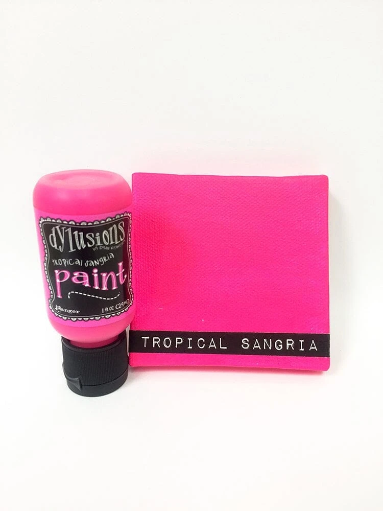Dylusions Flip Cap Paint Tropical Sangria, 1oz 4 Dylusions Flip Cap Paint Tropical Sangria, 1oz - Image 2