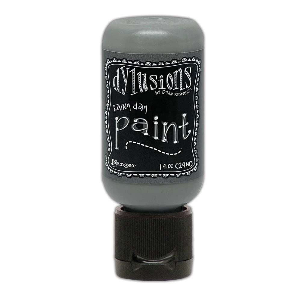 Dylusions Flip Cap Paint Rainy Day, 1oz 3 Dylusions Flip Cap Paint Rainy Day, 1oz