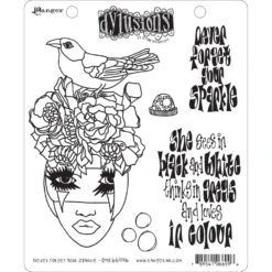 Dylusions Cling Mount Stamps Never Forget Your Sparkle